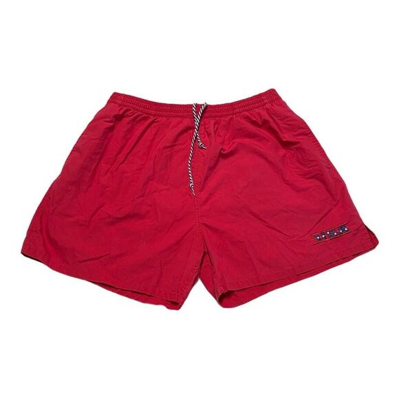 Fremantle Action Wear Men's Swim Trunks shorts Swimming Sz L 38/40 Red USA Logo - Picture 5 of 11
